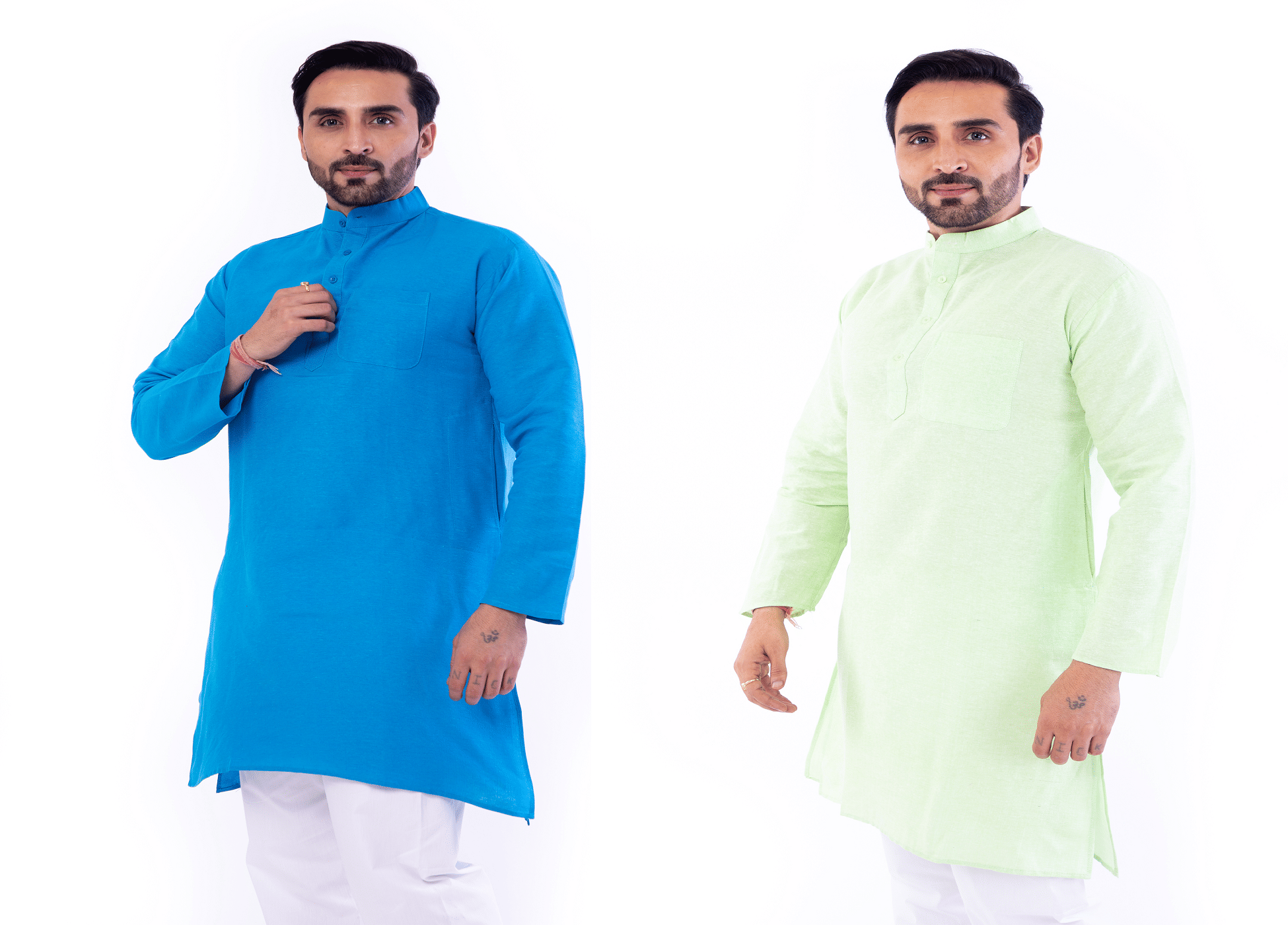 DESHBANDHU DBK Multi Cotton Kurta Pack of 2 DESHBANDHU DBK Multi Cotton Kurta Pack of 2