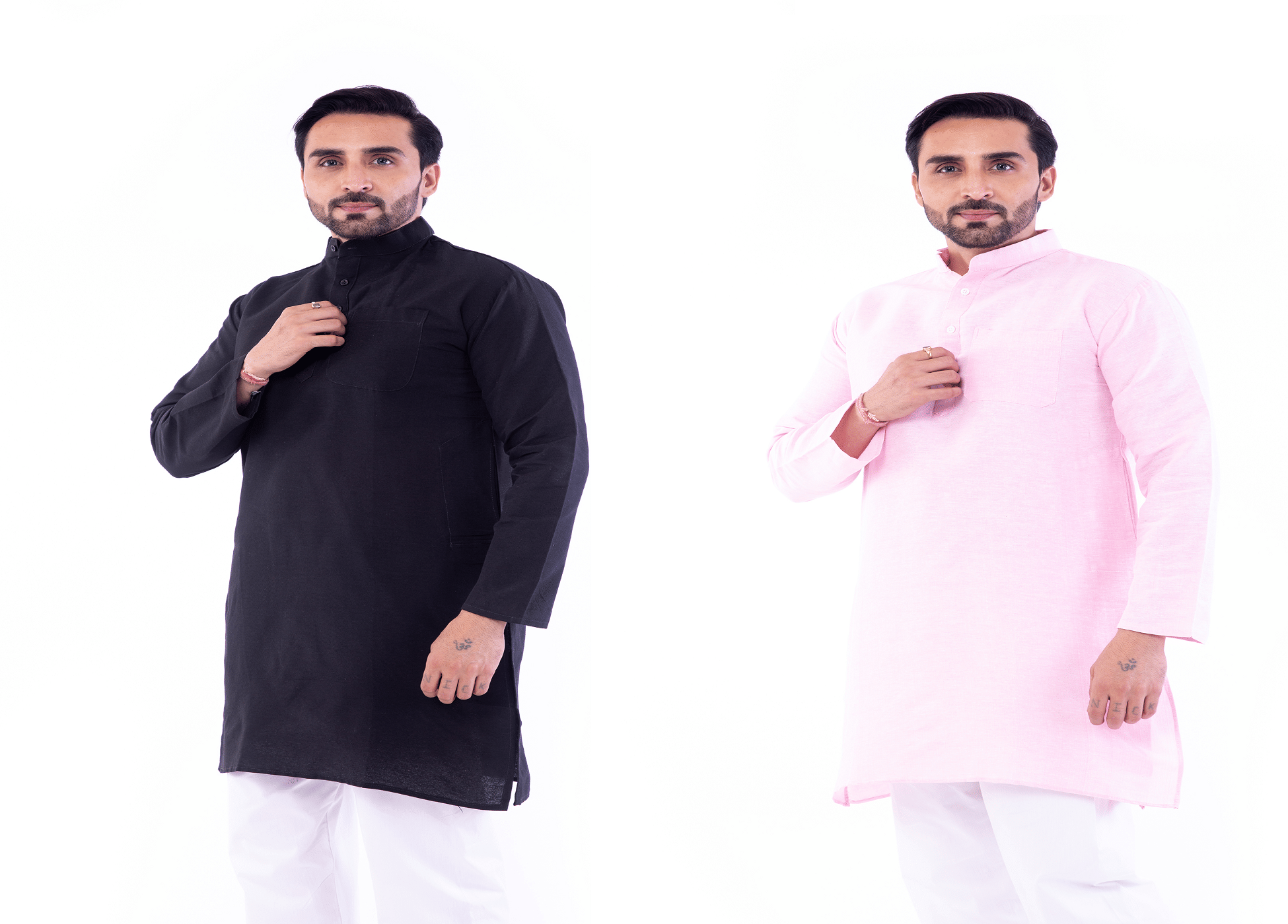 DESHBANDHU DBK Multi Cotton Kurta Pack of 2 DESHBANDHU DBK Multi Cotton Kurta Pack of 2