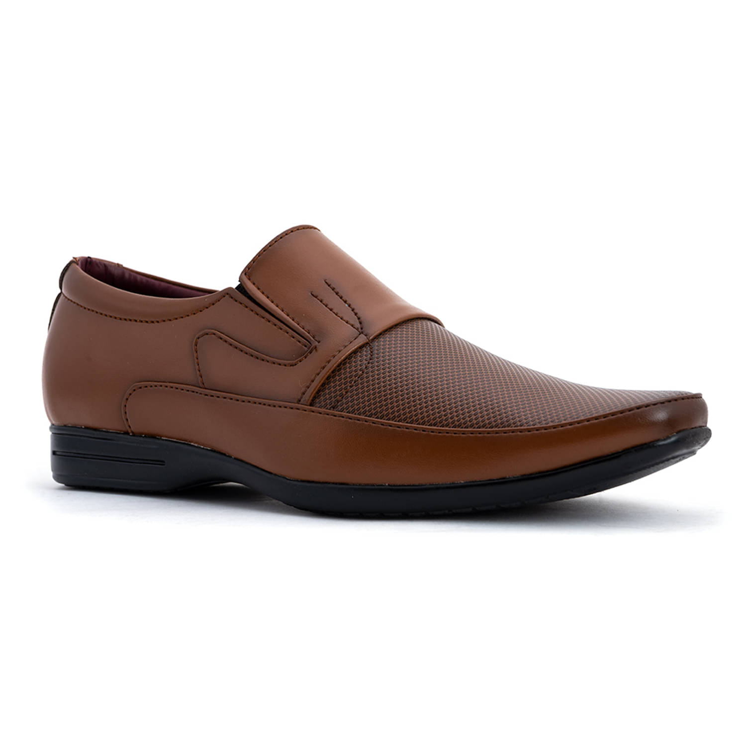     			KHADIM Slip On Tan Formal Shoes