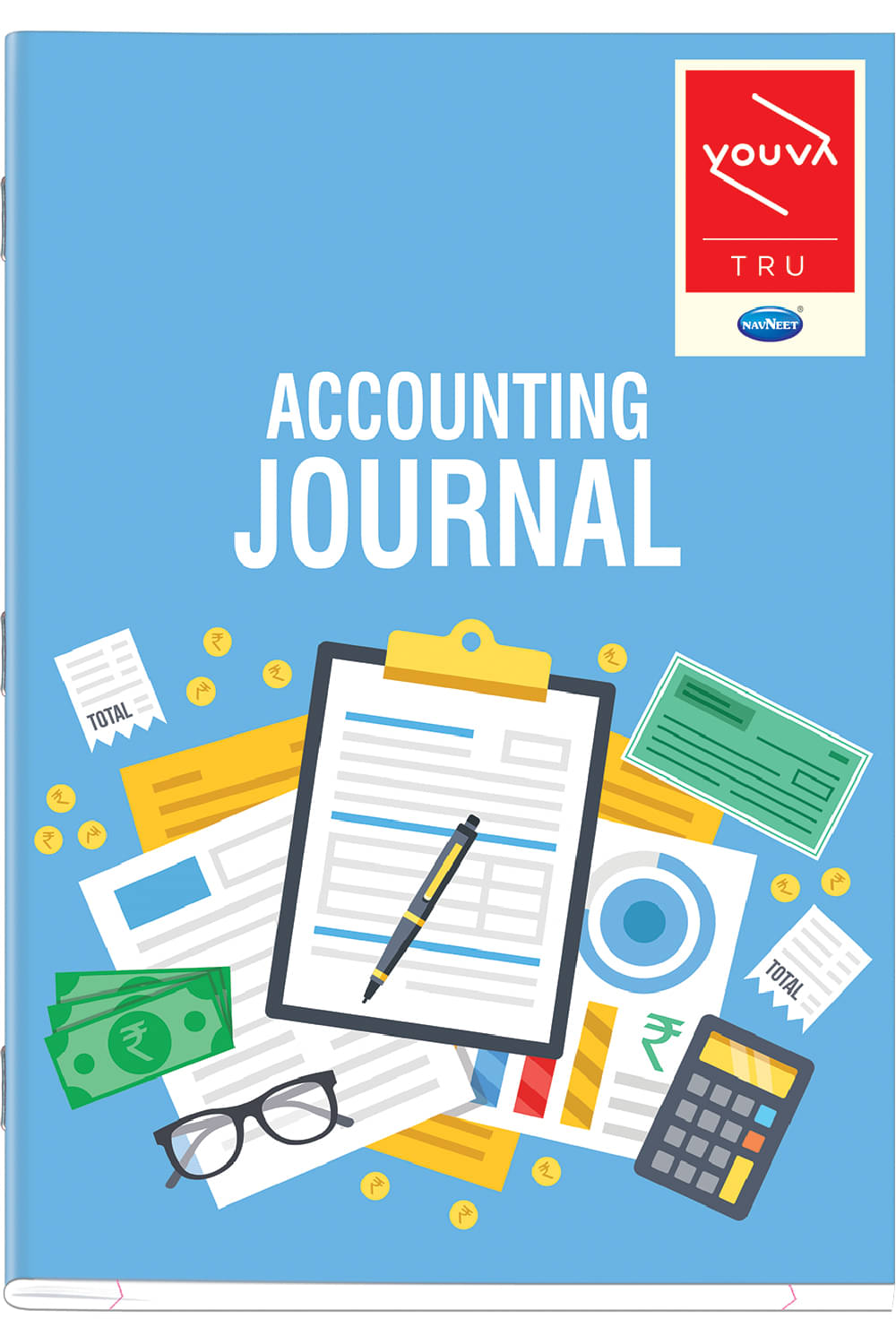     			Navneet Youva | Soft Bound Long Book | A4 Size 21 cm x x 29.7 cm | Journal Book | 172 Pages | Pack of 6