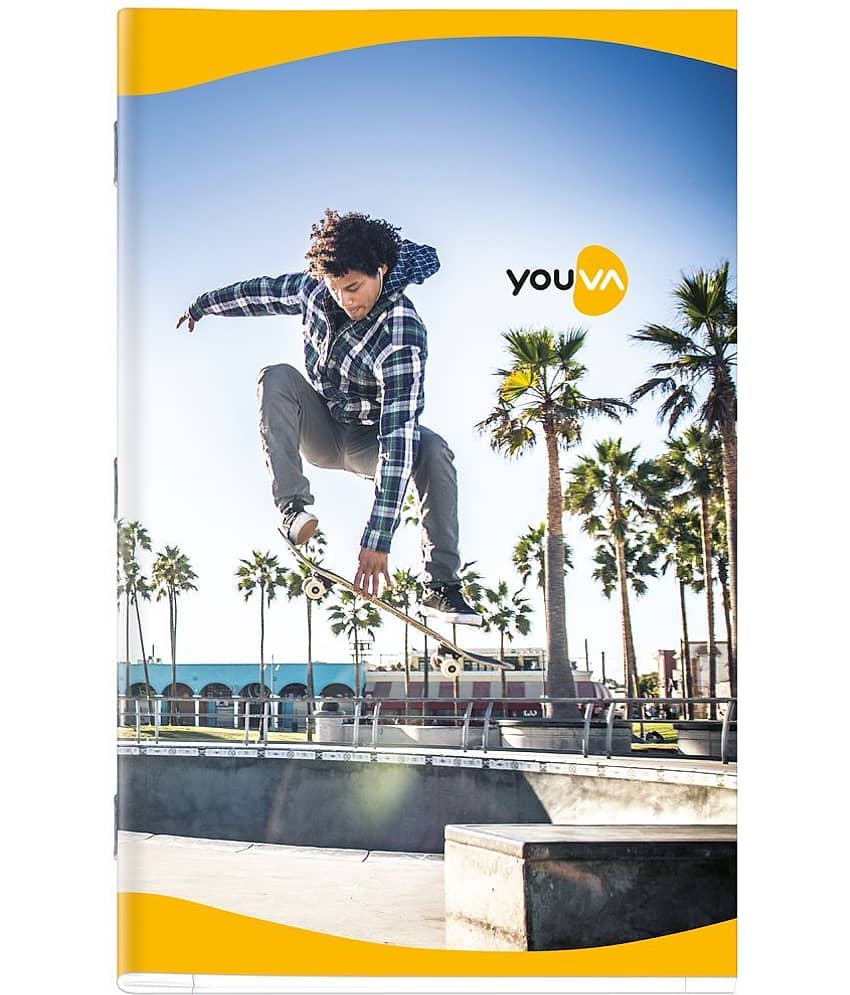 Navneet Youva | Soft Bound Long Book | Foolscap Size 21 cm x 33 cm | Unruled | 160 Pages | Pack of 6 - Stationery | Buy online on ZillyBuy