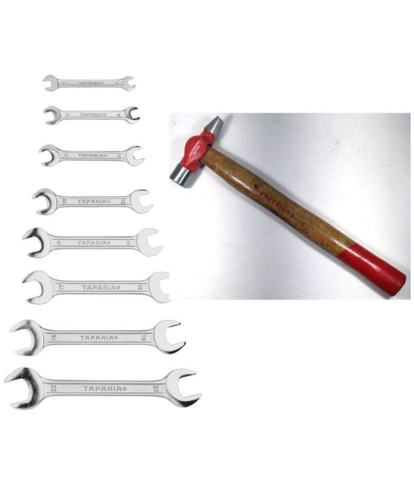     			Taparia 2 Hand Tool Combo (Open Spanner Set (Dep08)/Hammer 200G)