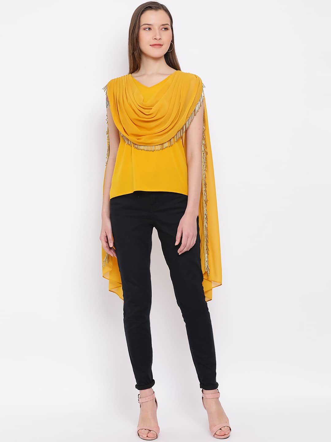 ALL WAYS YOU Women's Polyester Regular Top ( Yellow )