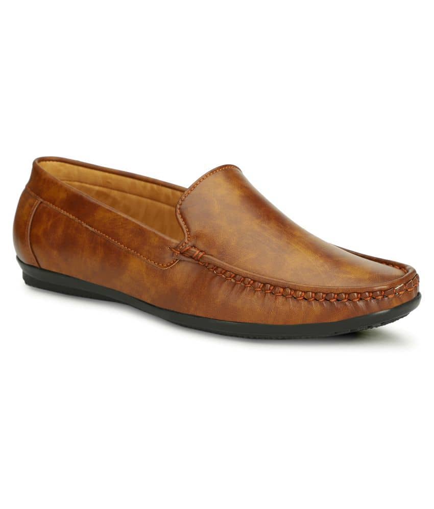 Buxton - Tan Men's Driving loafers - Formal Shoes | Buy online on ZillyBuy