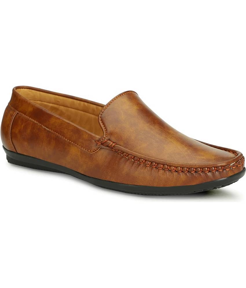Buxton - Tan Men's Driving loafers - Formal Shoes | Buy online on ZillyBuy