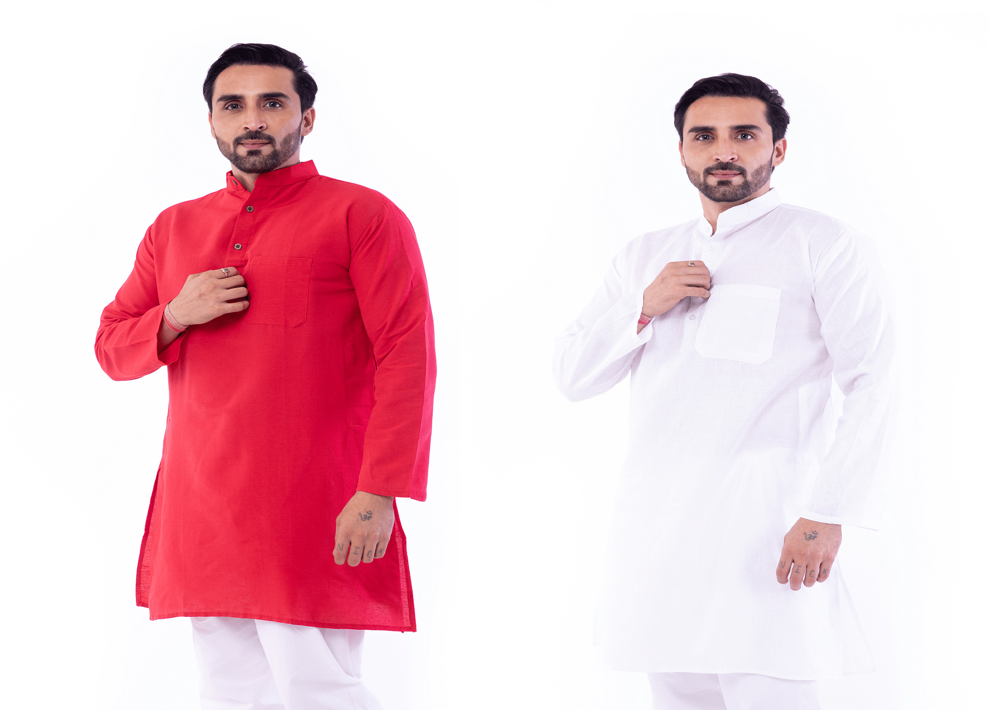     			DESHBANDHU DBK - Multicolor Cotton Men's Regular Kurta ( Pack of 2 )