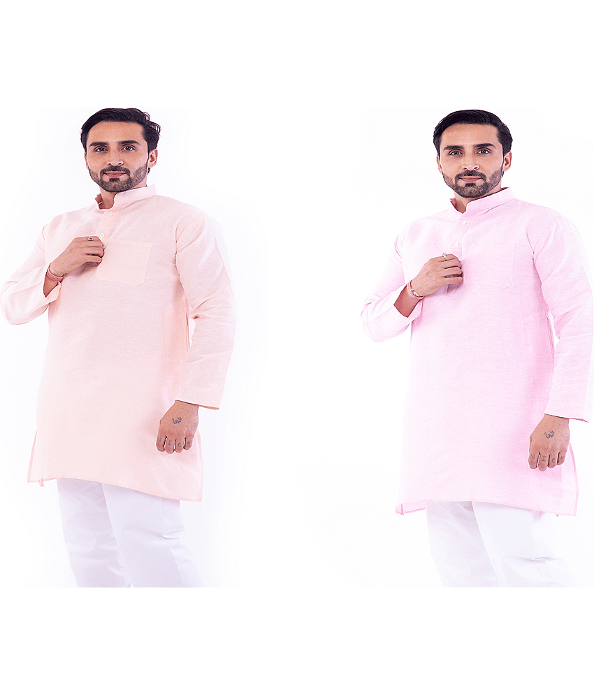 DESHBANDHU DBK Multi Cotton Kurta Pack of 2 - Kurtas & Kurta Sets | Buy online on ZillyBuy