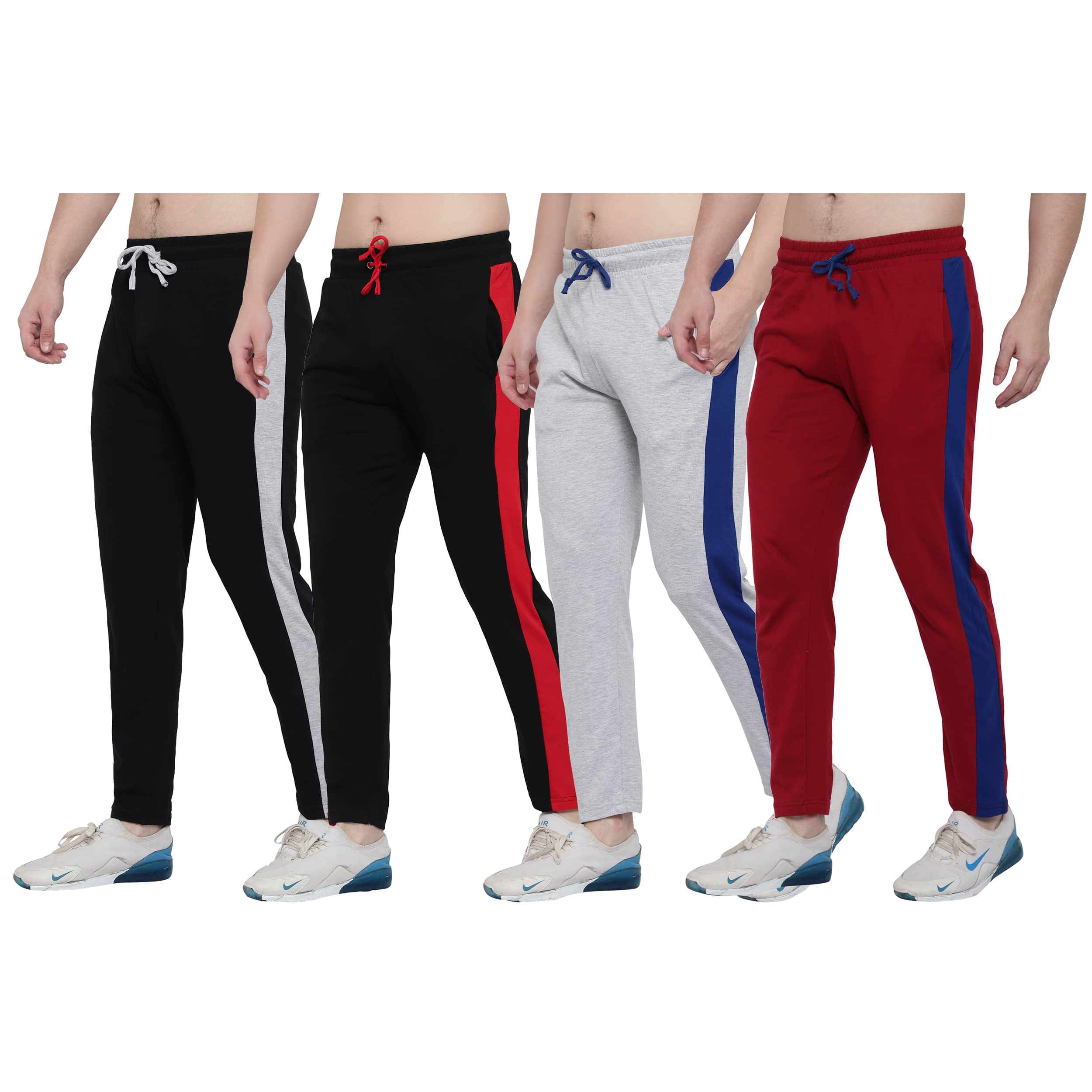 DIAZ Cotton Trackpants/Trousers For Men Pack of 4 - Track Pants | Buy online on ZillyBuy
