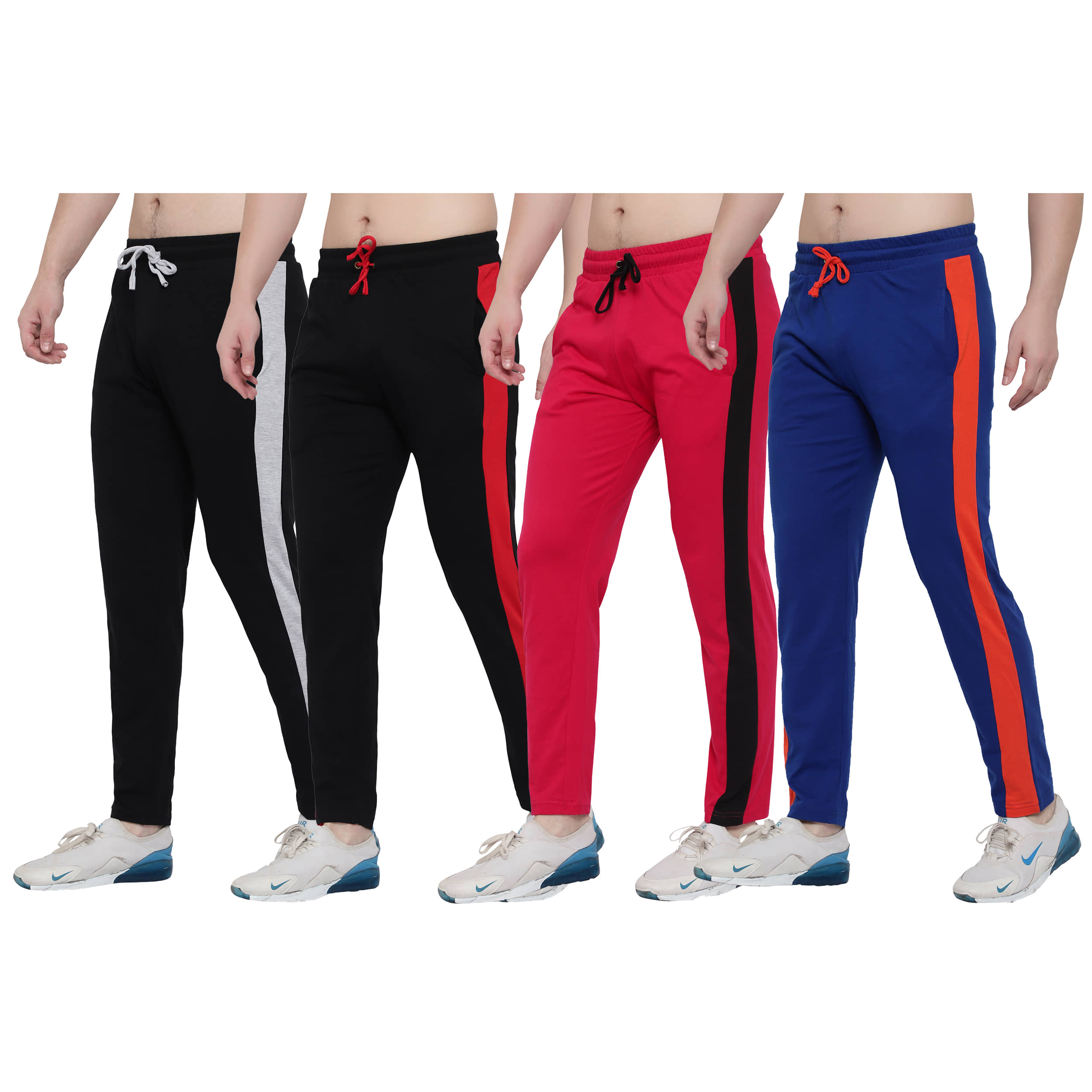 DIAZ Cotton Trackpants/Trousers For Men Pack of 4 - Track Pants | Buy online on ZillyBuy
