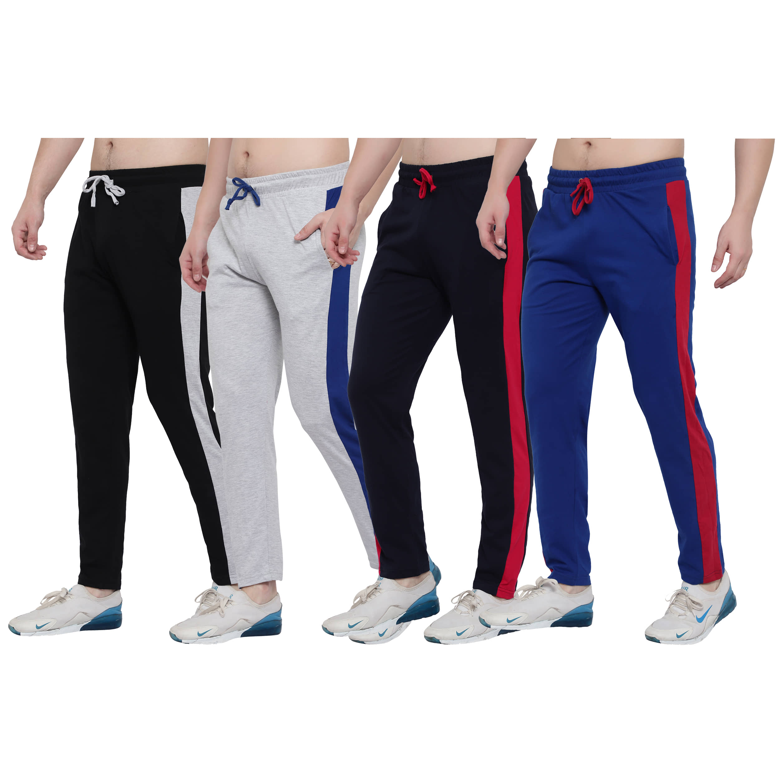 DIAZ Cotton Trackpants/Trousers For Men Pack of 4 - Track Pants | Buy online on ZillyBuy