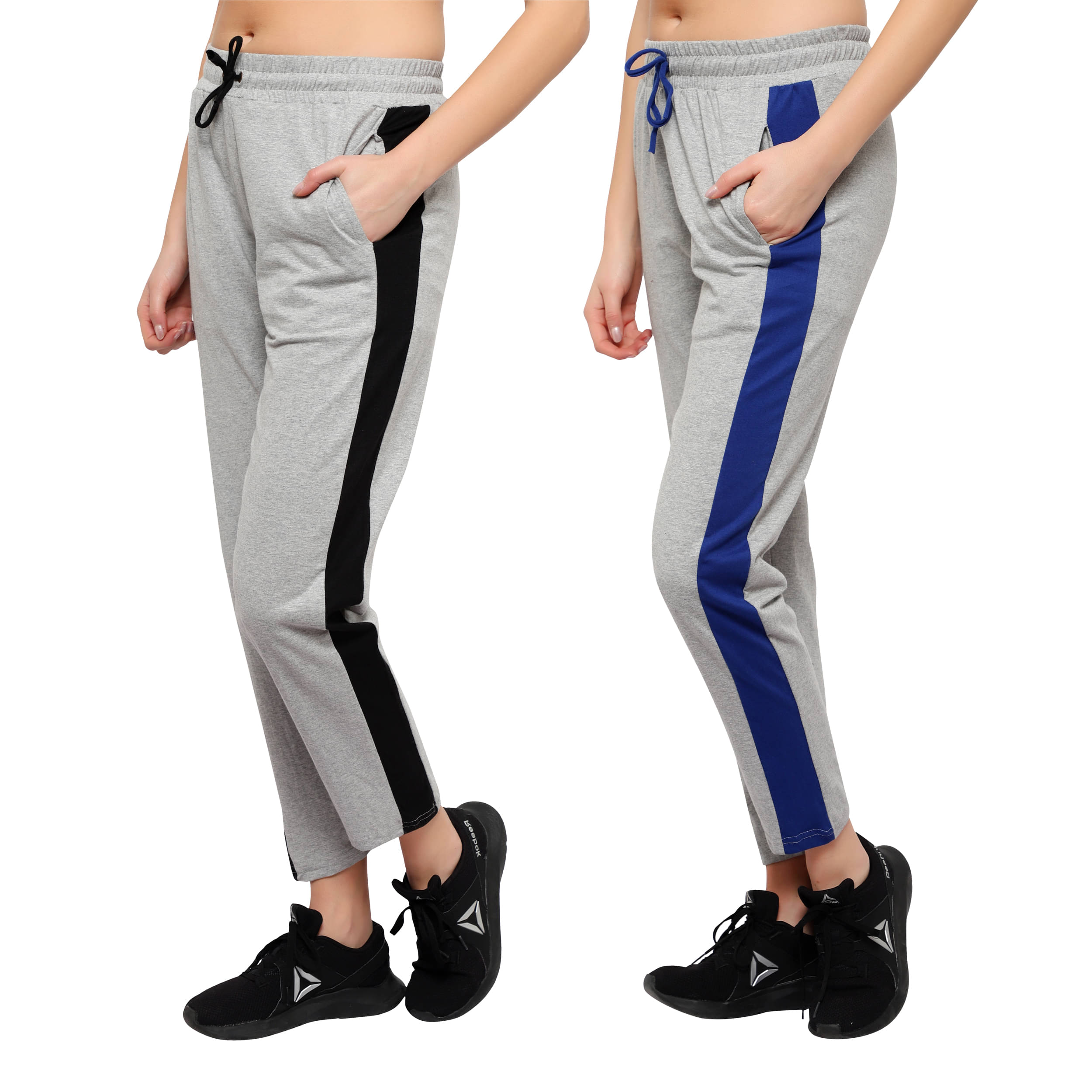     			Diaz Multi Color Cotton Trackpants - Pack of 2
