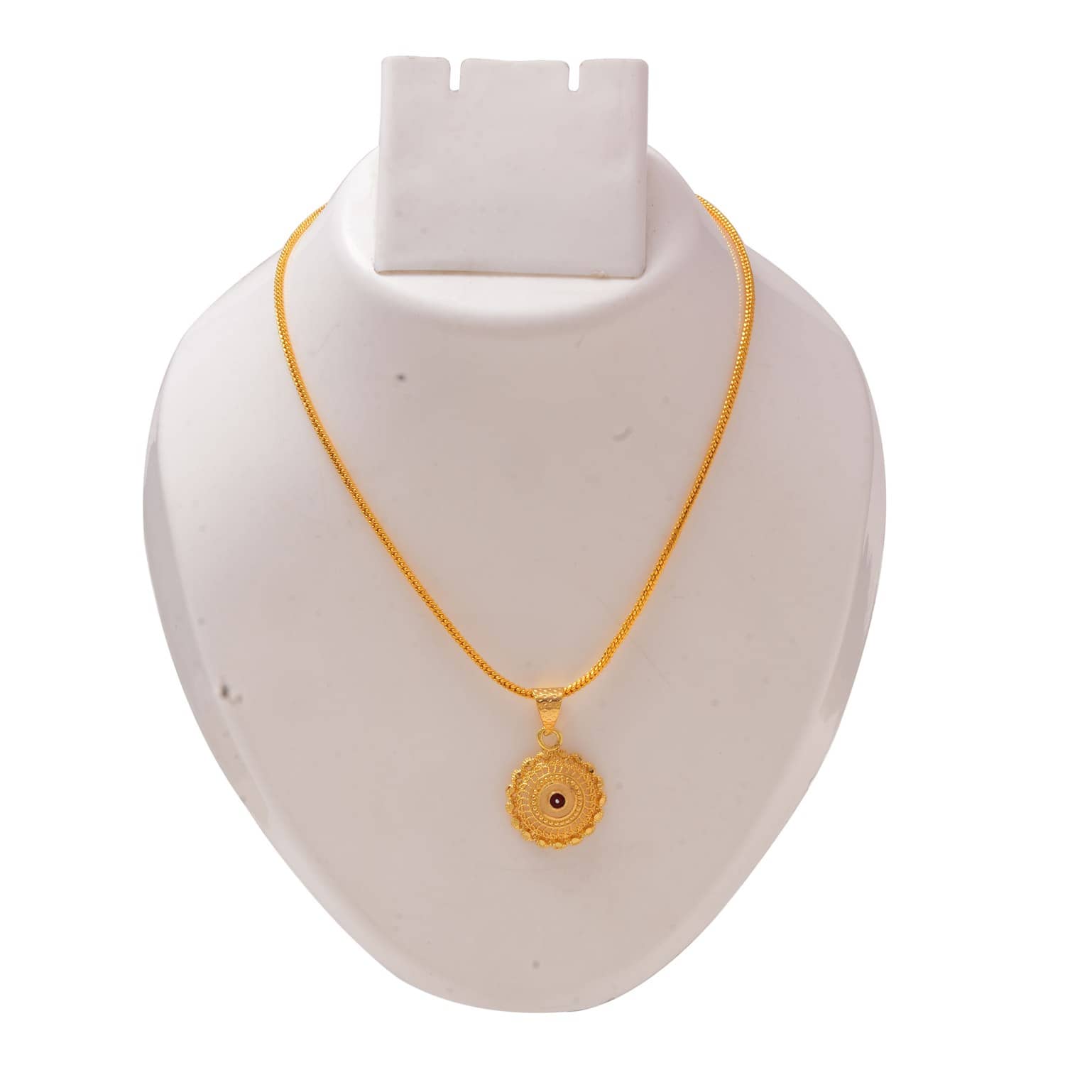 Jewar Mandi New Design Gold Plated Locket/Pendant with Chain Daily use for Men, Women & Girls, Boys