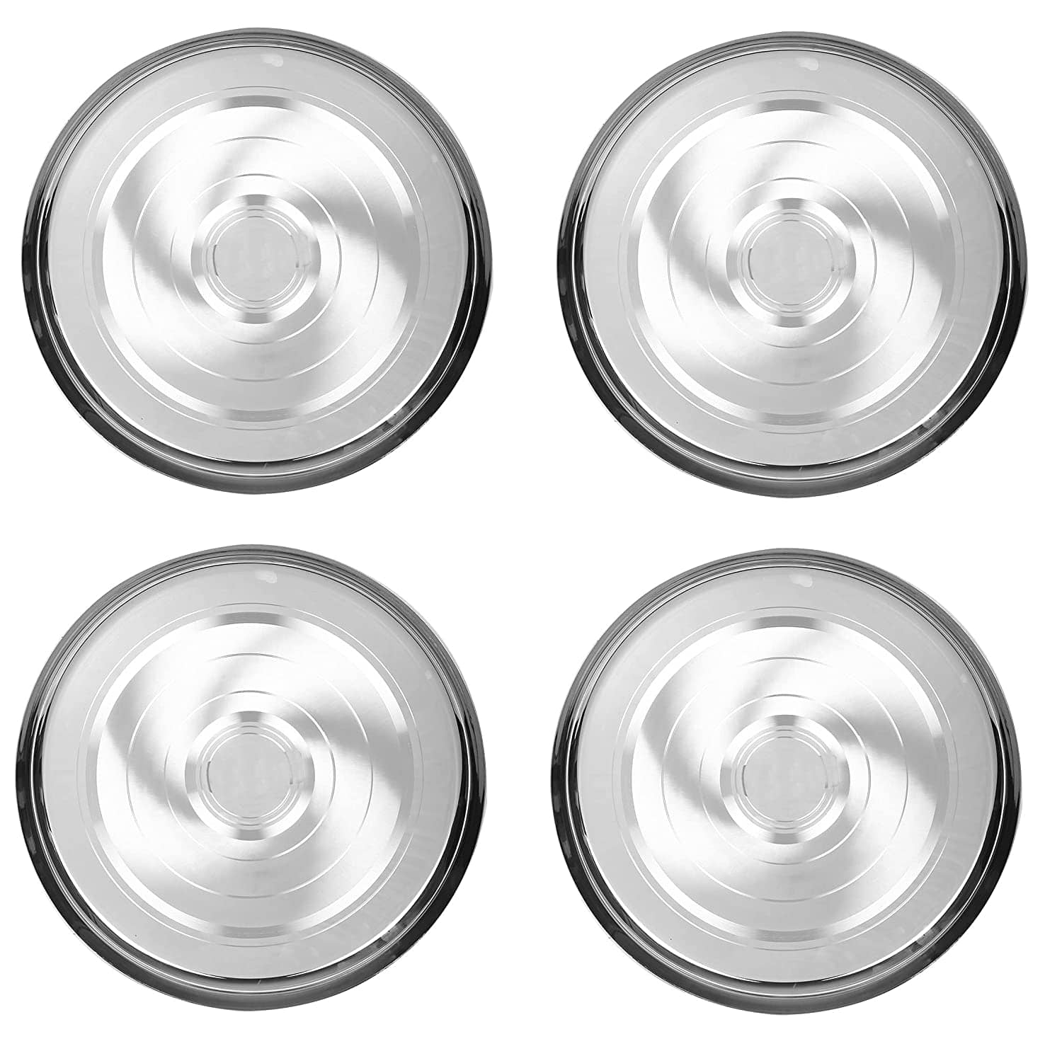 Neelam 4 Pcs Stainless Steel Steel Half Plate