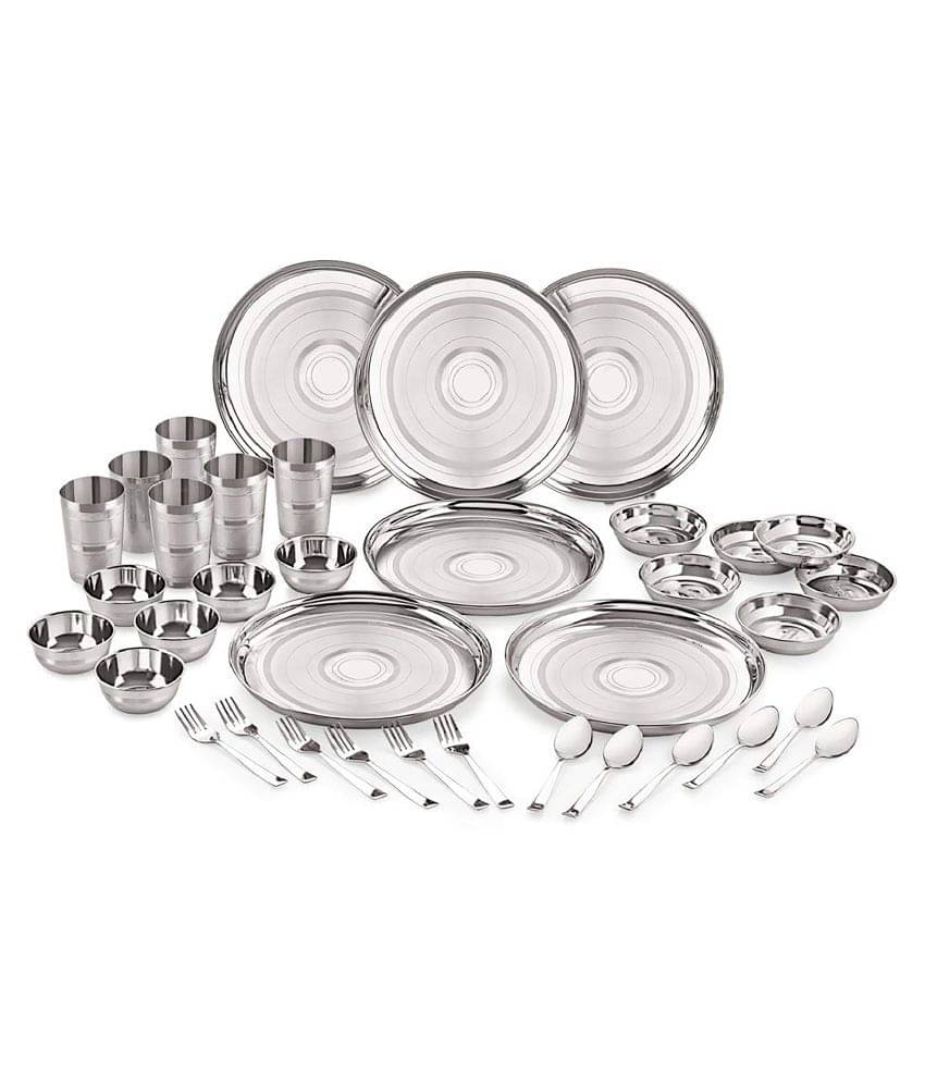     			Neelam Stainless Steel Dinner Set of 36 Pieces