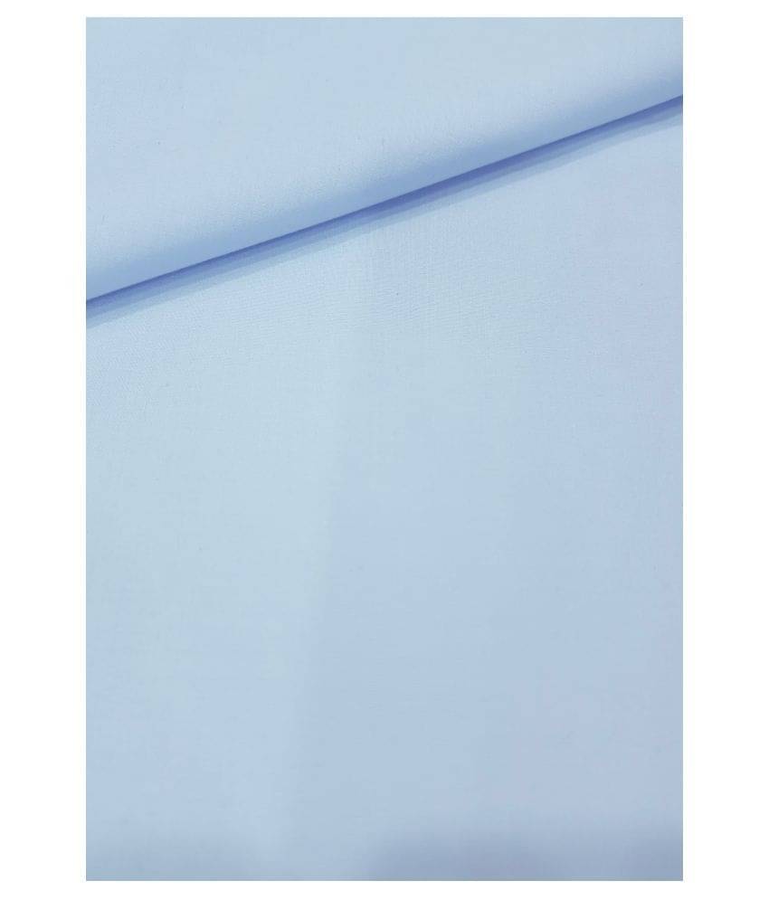 Siyaram Blue Cotton Blend Unstitched Shirt pc Siyaram Blue Cotton Blend Unstitched Shirt pc