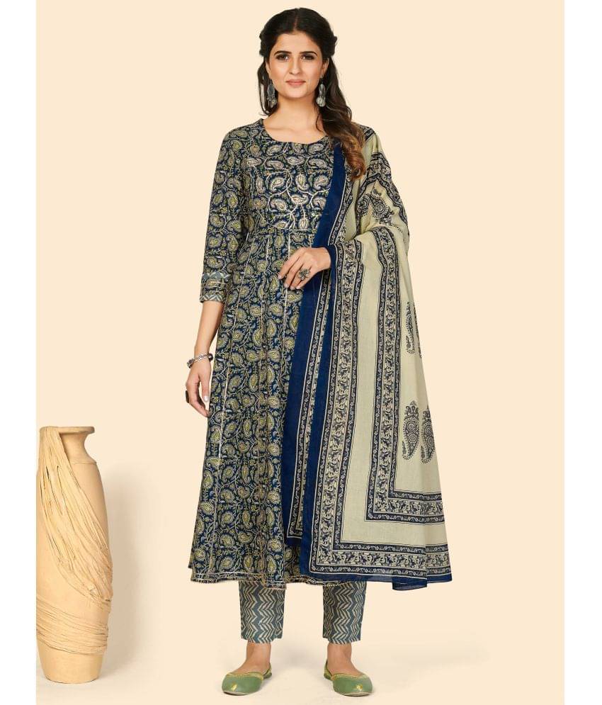     			Vbuyz Cotton Kurti With Pants - Stitched Suit Single