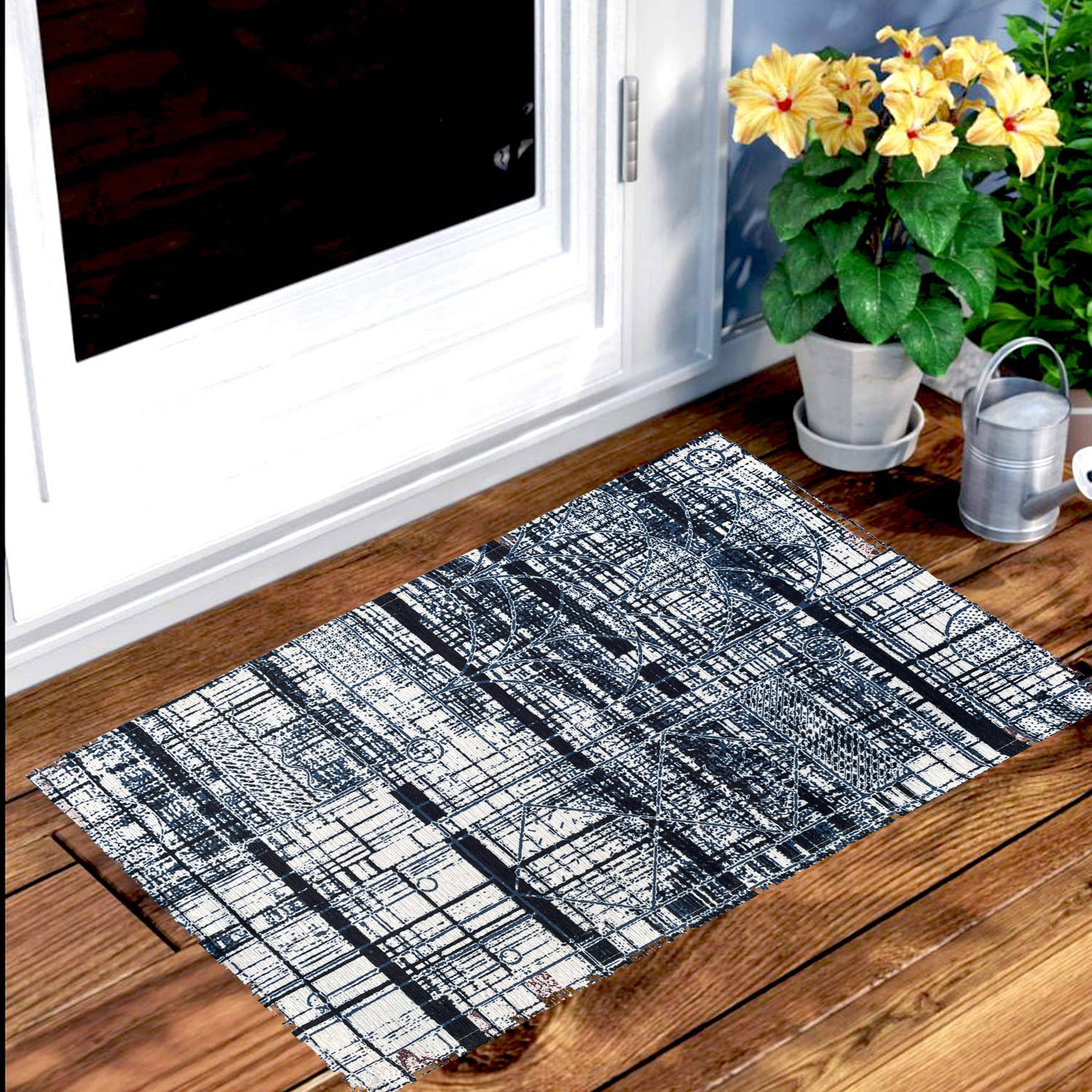     			BELLA TRUE - Anti-skid Polyester Door Mat ( 60 X 40 cm ) Single - Blue