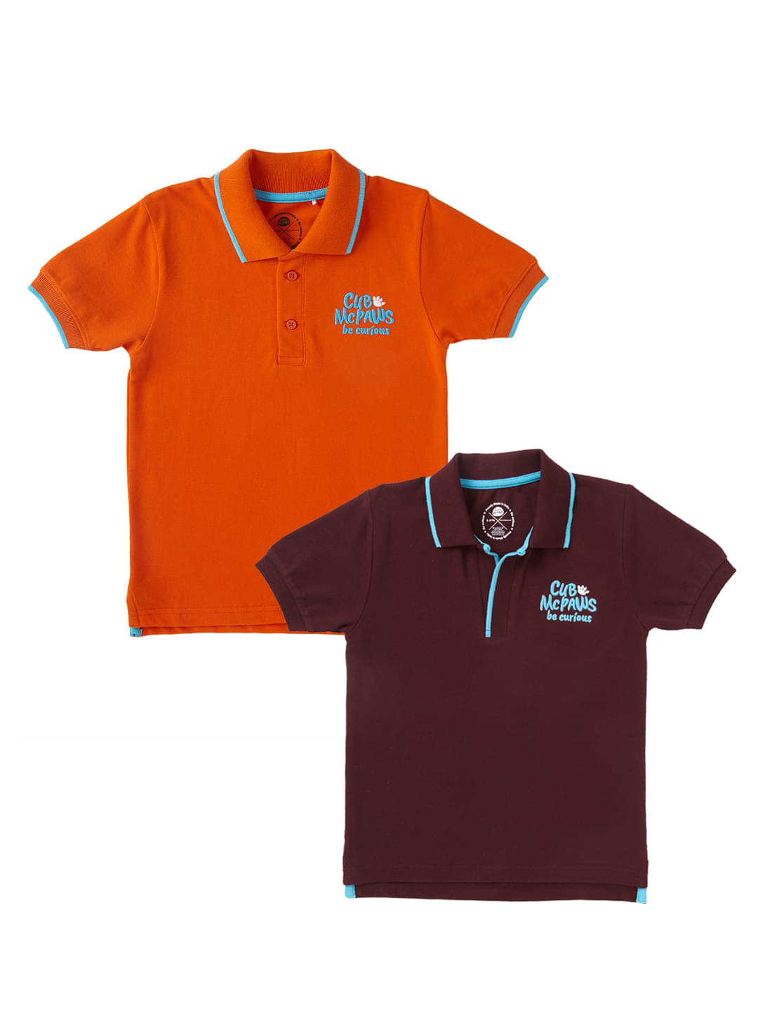     			Cub Mcpaws Pack of 2 Boys Cotton Polo T-Shirt ( Multi Color )