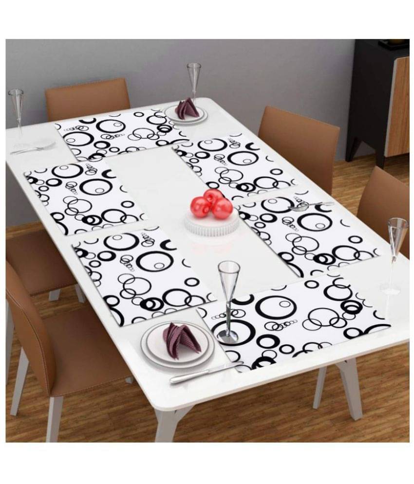     			Set of 6 PVC Table Mats