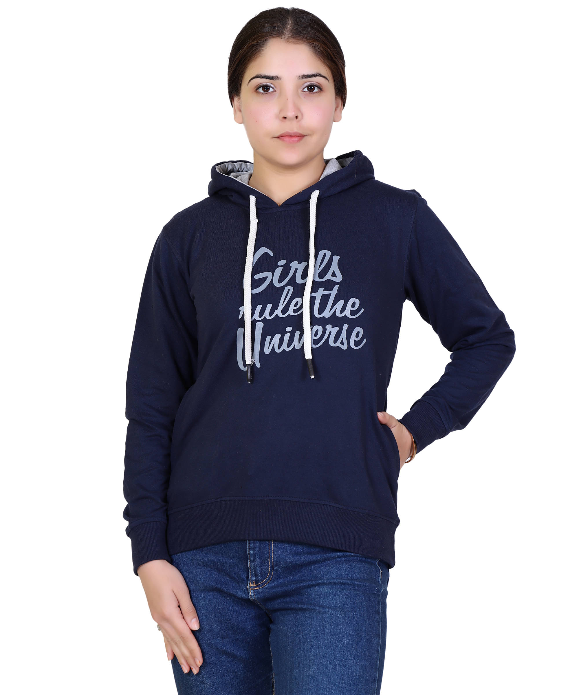     			Ogarti Cotton Fleece Black Hooded Sweatshirt