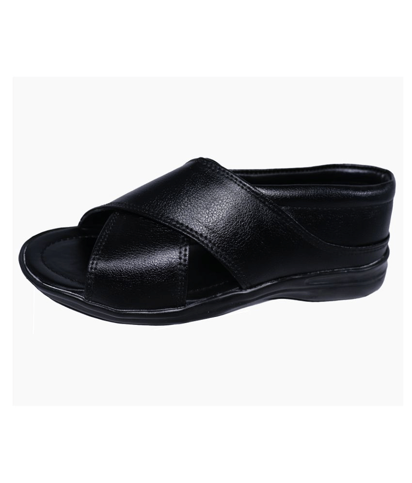 RAGE GAZE - Black  Men's Sandals