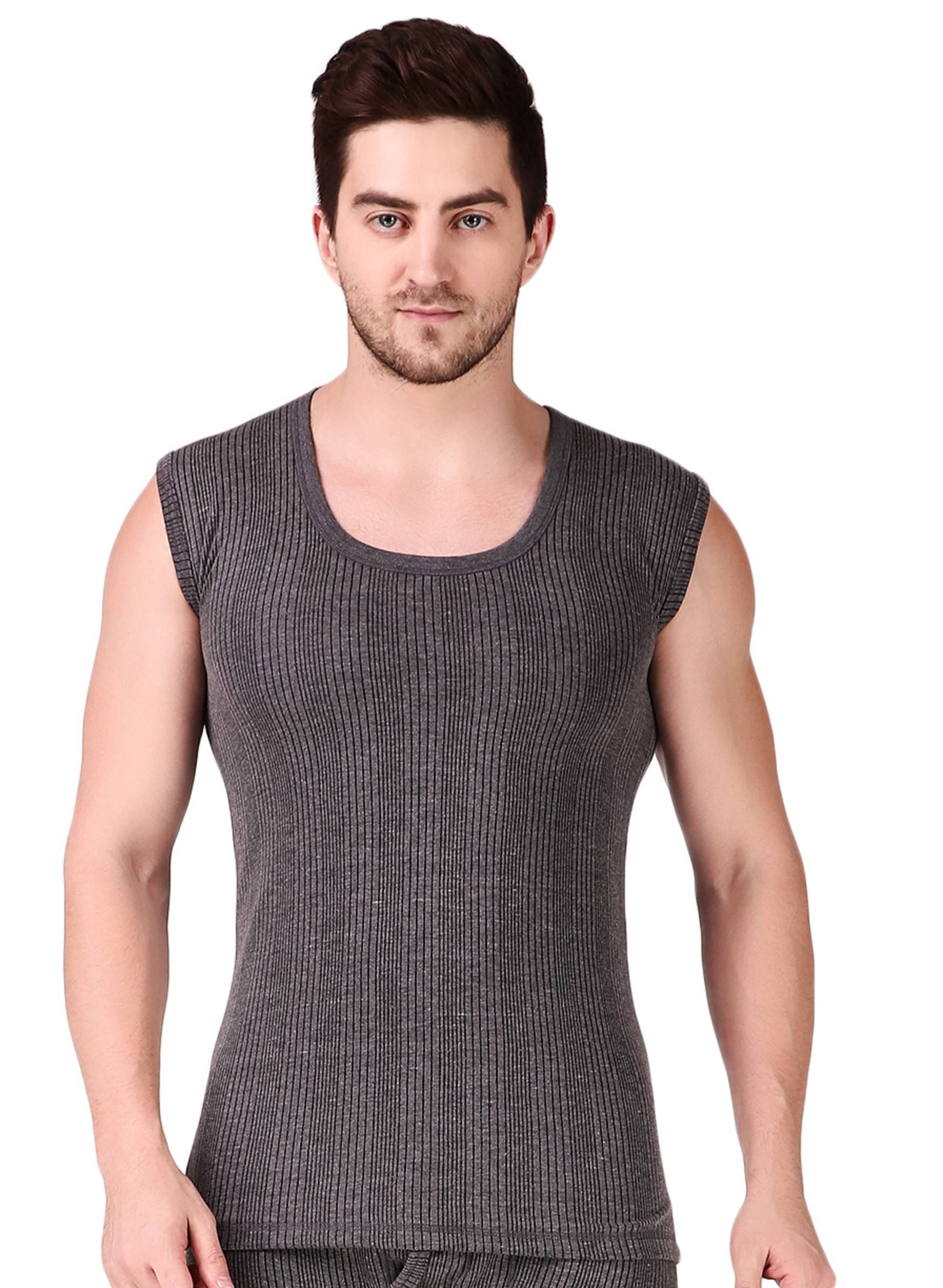 Uzarus Pack of 1 Cotton Blend Thermal Tops For Men's ( Grey ) Uzarus Pack of 1 Cotton Blend Thermal Tops For Men's ( Grey )