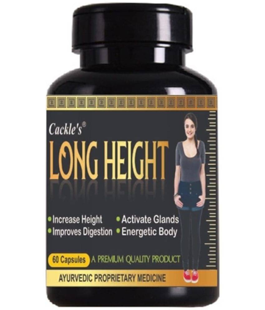     			Cackle'S Ayurvedic Long Height Capsule 60 No.S
