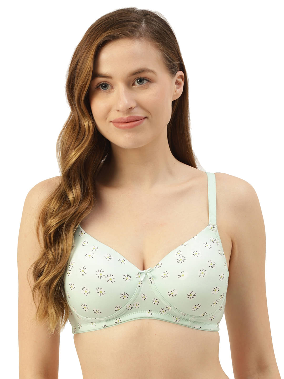 Leading Lady Pack of 1 Cotton Lightly Padded T-Shirt Bra For Women ( Green )     			Leading Lady Pack of 1 Cotton Lightly Padded T-Shirt Bra For Women ( Green )