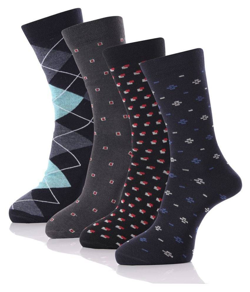     			RC. ROYAL CLASS Cotton Full Length Socks Pack of 4