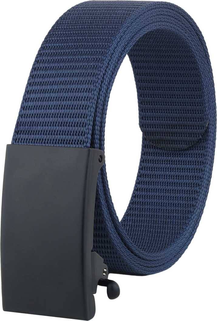     			SUNSHOPPING Navy Nylon Casual Belt Pack of 1