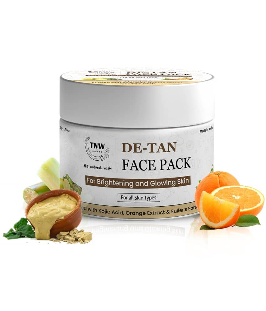 TNW - The Natural Wash Tan Removal D,Tan Face Pack Forglowing Skin With Orange Extract, 50G