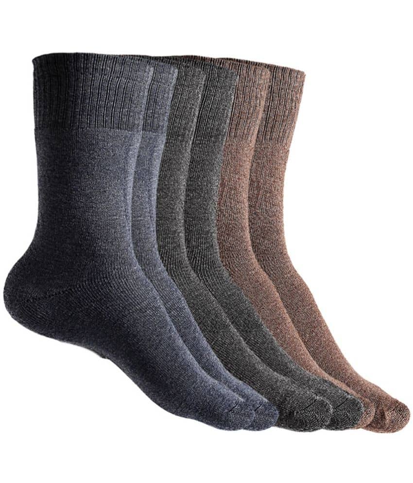 Texlon Woollen Casual Mid Length Socks Pack of 3 - Socks | Buy online on ZillyBuy