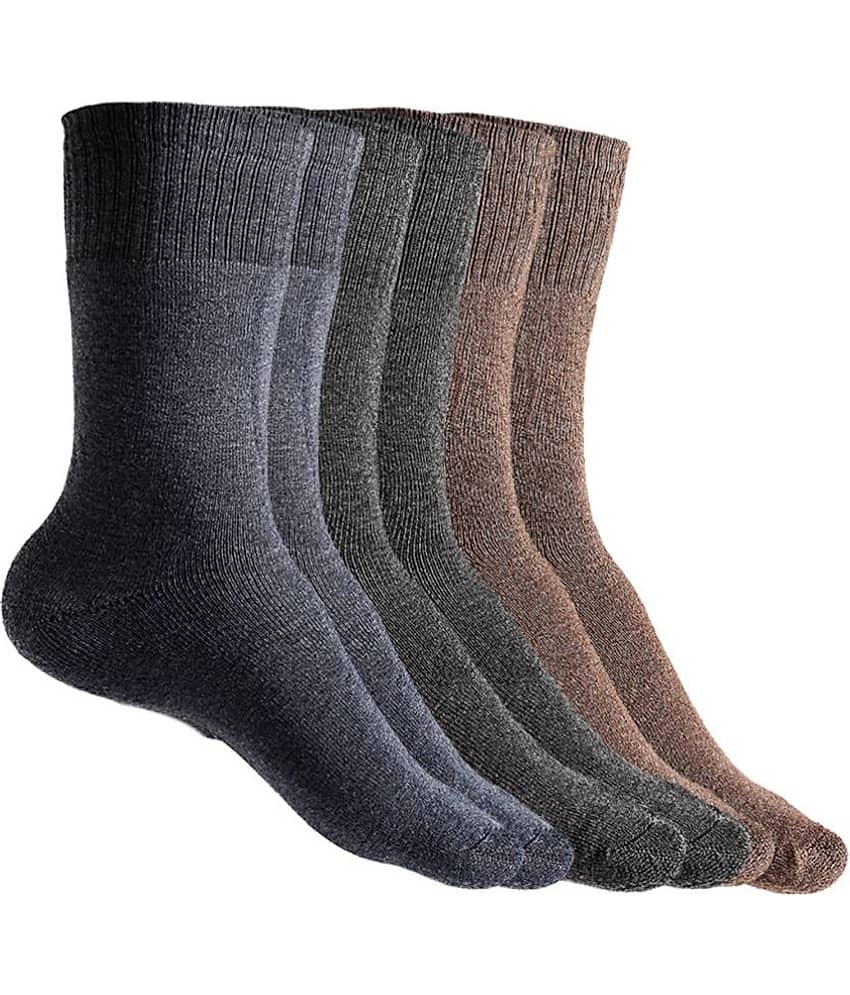 Texlon Woollen Casual Mid Length Socks Pack of 3 - Socks | Buy online on ZillyBuy