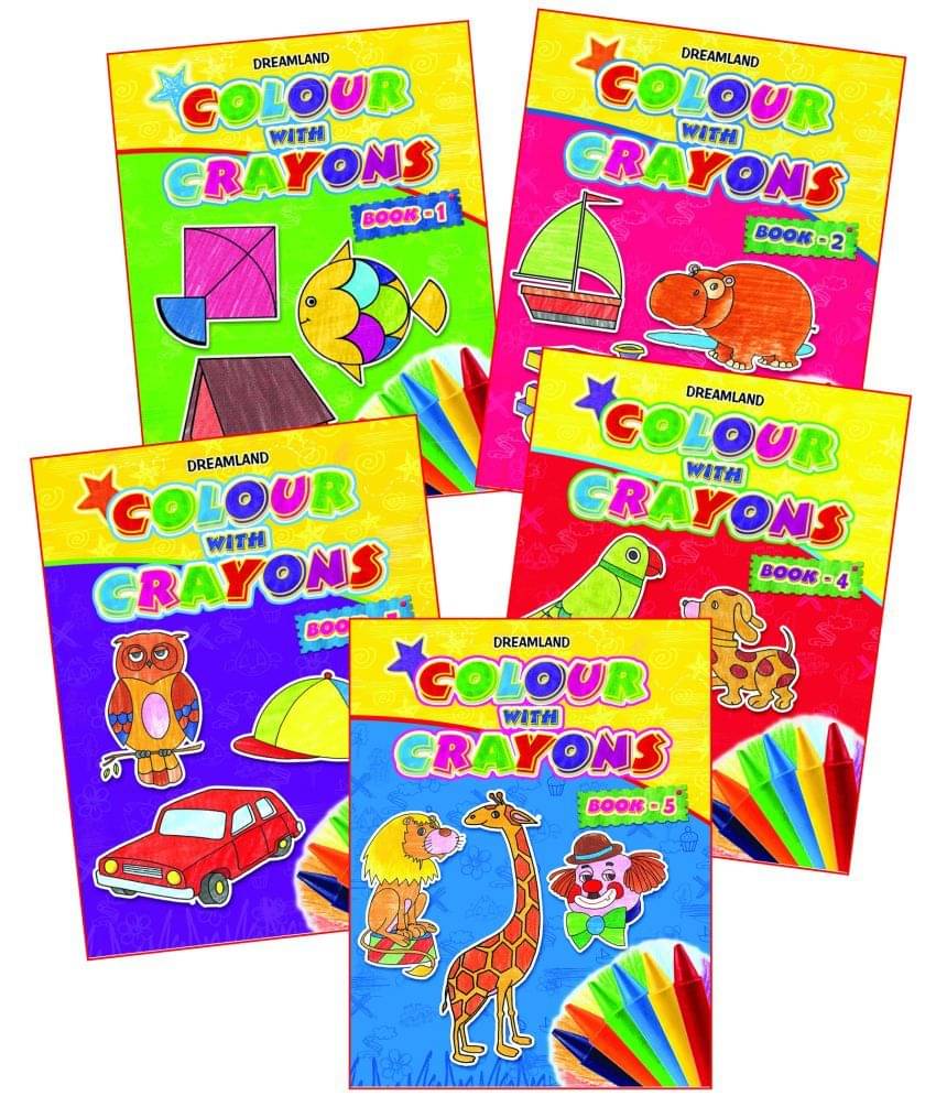 Colour With Crayons - 1 to 5 (Pack) - Drawing, Painting & Colouring Colour With Crayons - 1 to 5 (Pack) - Drawing, Painting & Colouring