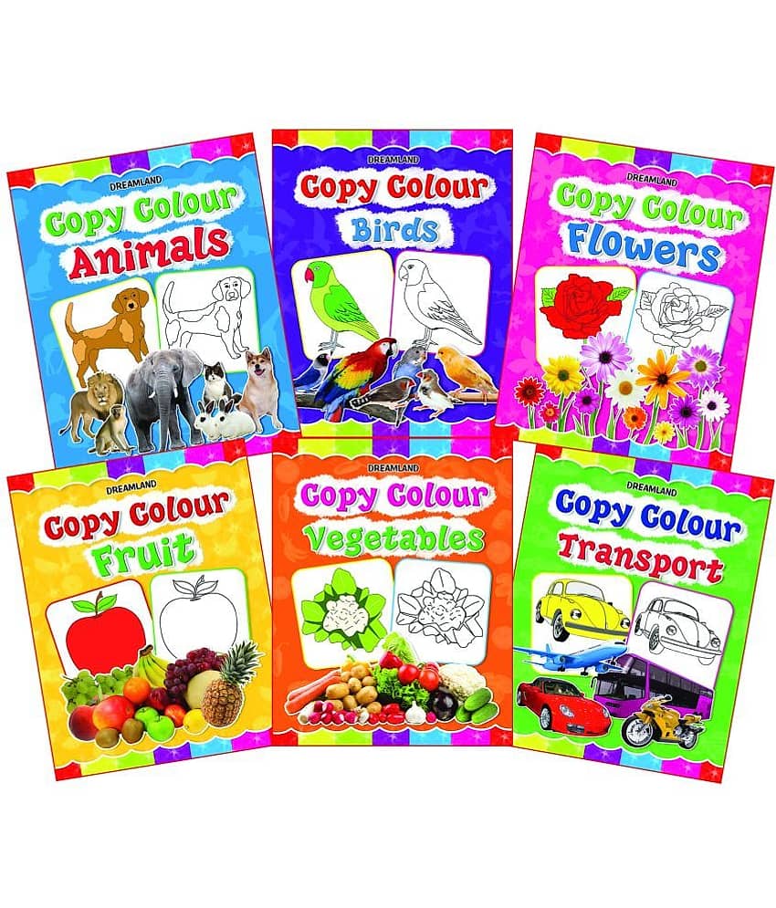 Copy Colour Book - 1 to 6 (Pack) - Drawing, Painting & Colouring - Stationery | Buy online on ZillyBuy