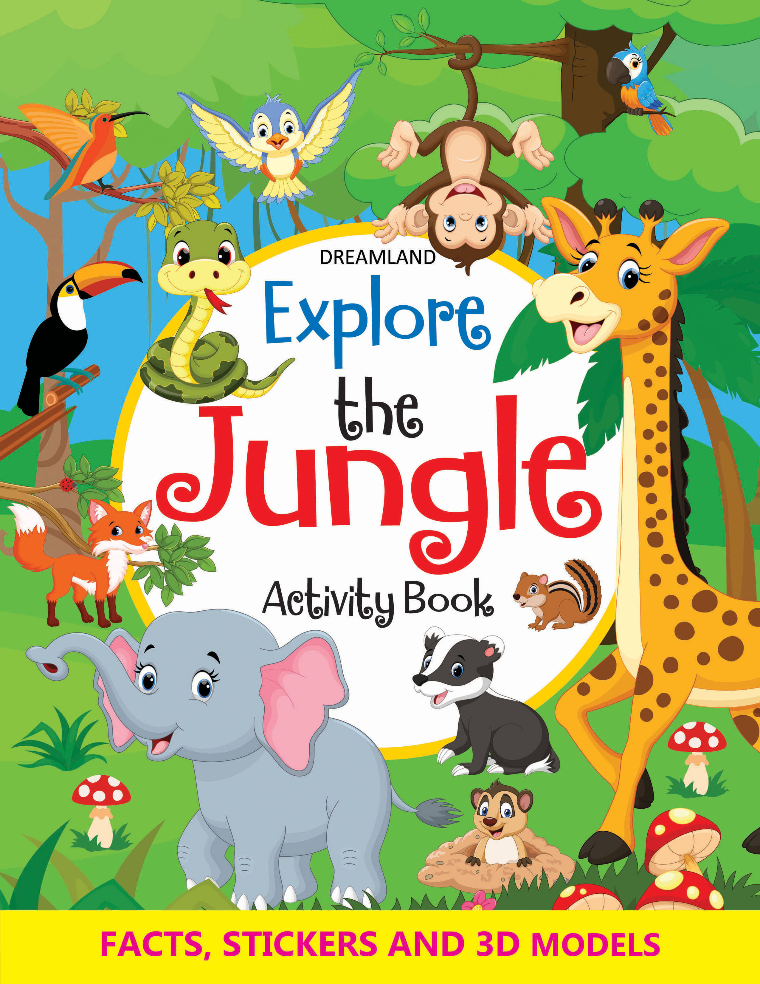 Explore the Jungle Activity Book with Stickers and 3D Models - Interactive & Activity Explore the Jungle Activity Book with Stickers and 3D Models - Interactive & Activity