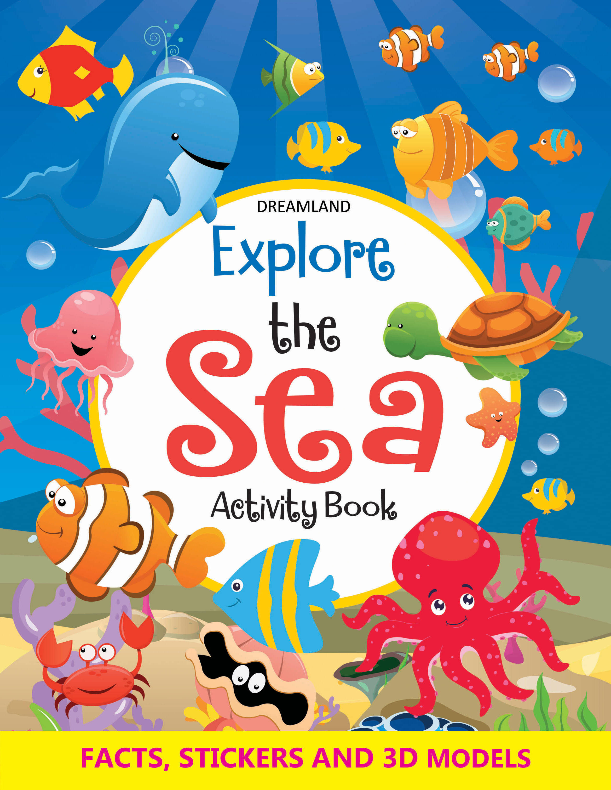     			Explore the Sea Activity Book with Stickers and 3D Models - Interactive & Activity
