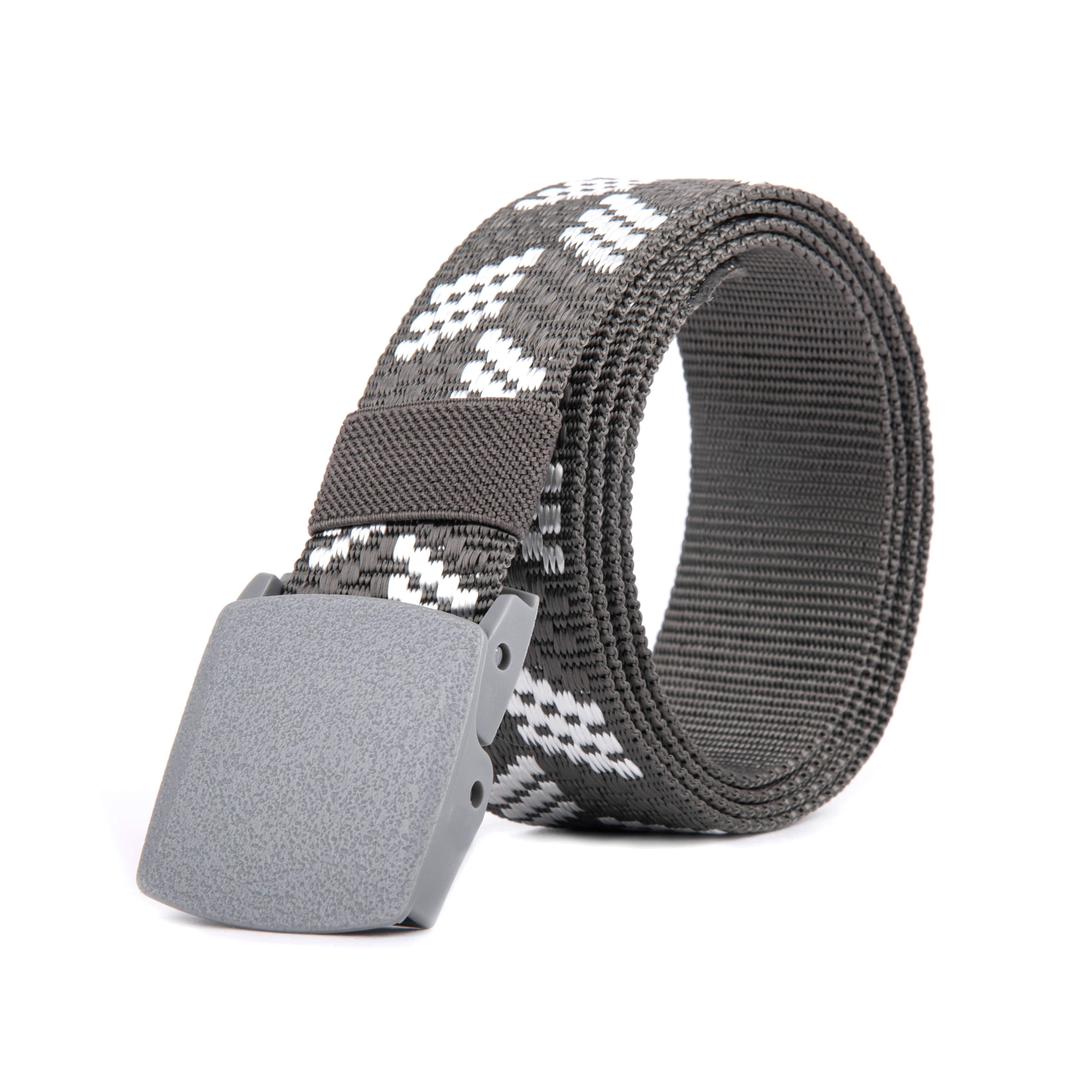 Loopa Gray Nylon Casual Belt Pack of 1