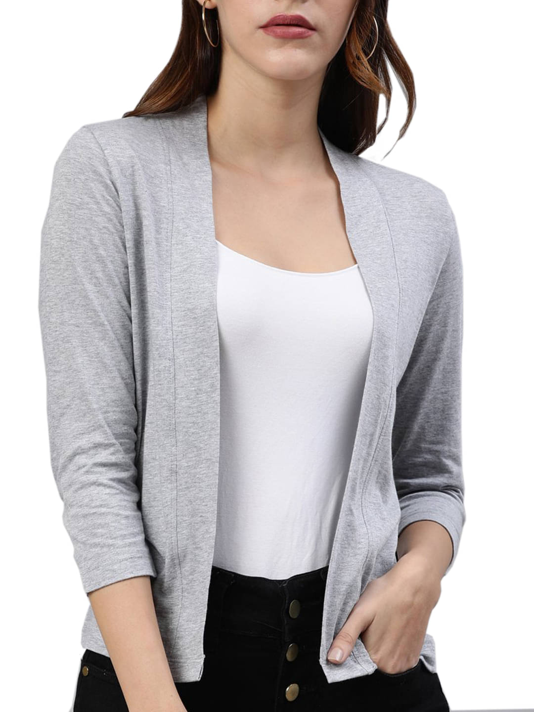     			Outflits Viscose Shrugs - Off White Single