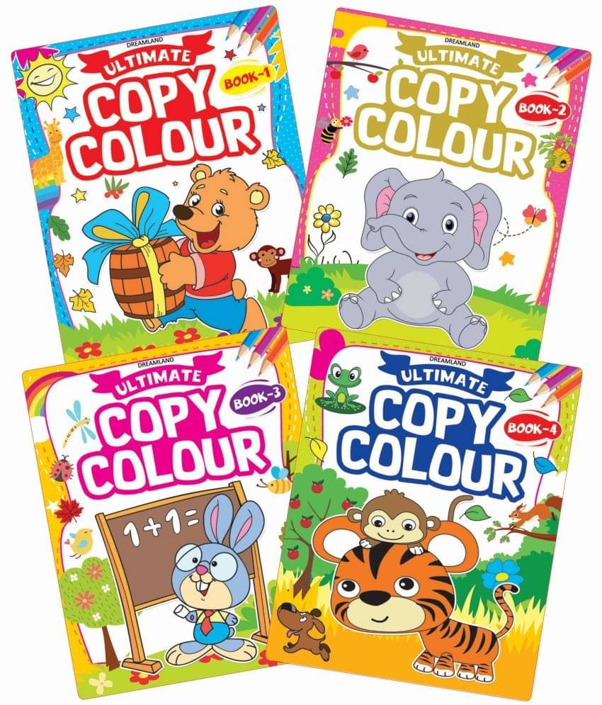 Ultimate Copy Colour Books - (4 Titles) - Drawing, Painting & Colouring Ultimate Copy Colour Books - (4 Titles) - Drawing, Painting & Colouring