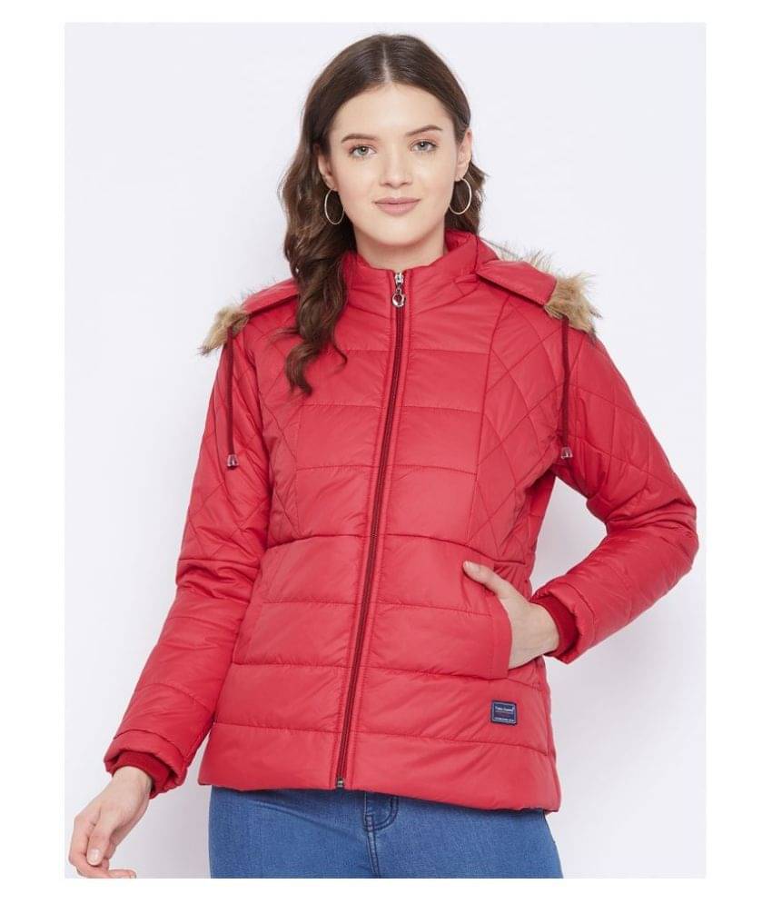     			VERO AMORE Polyester Red Parka Jackets Single