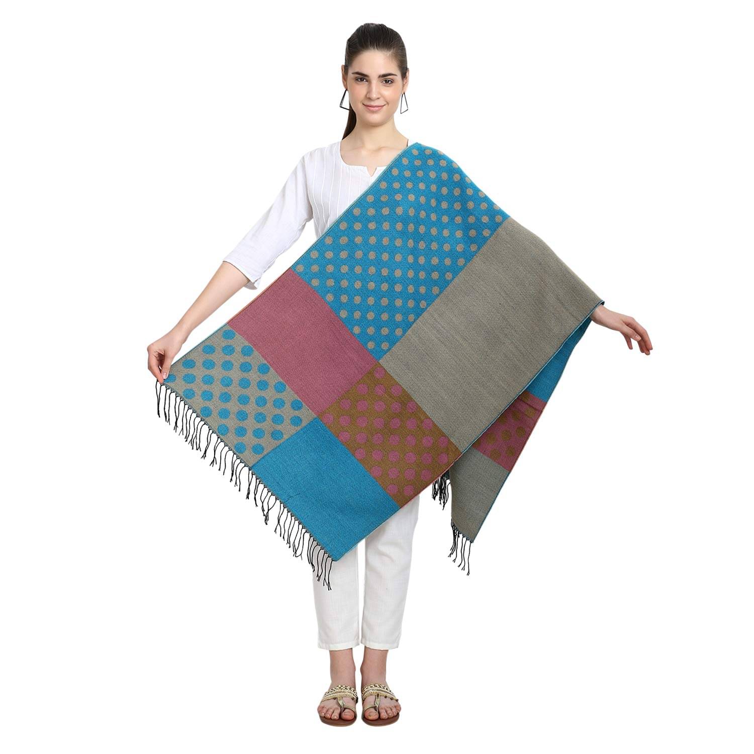     			Zacharias Blue Shawl - Single
