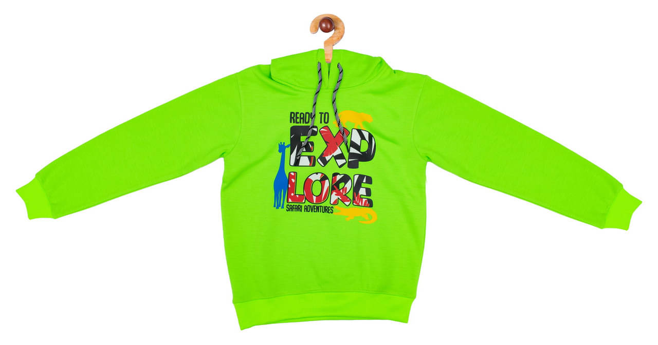     			Zilvee Pack of 1 Boys Polyester Sweatshirt ( Green )