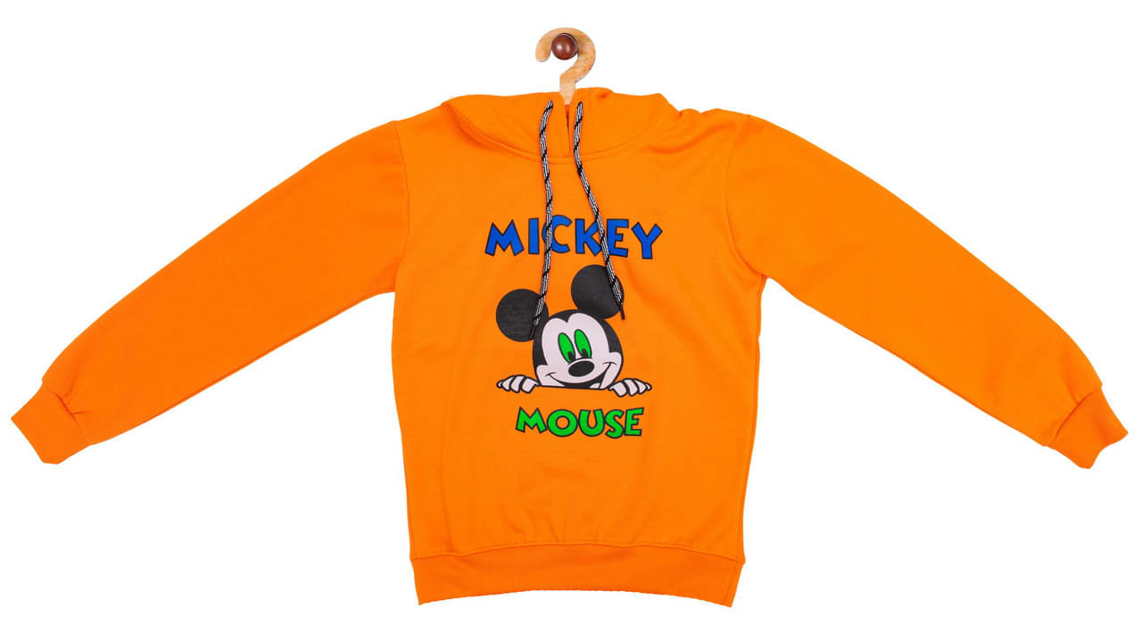     			Zilvee Pack of 1 Boys Polyester Sweatshirt ( Orange )