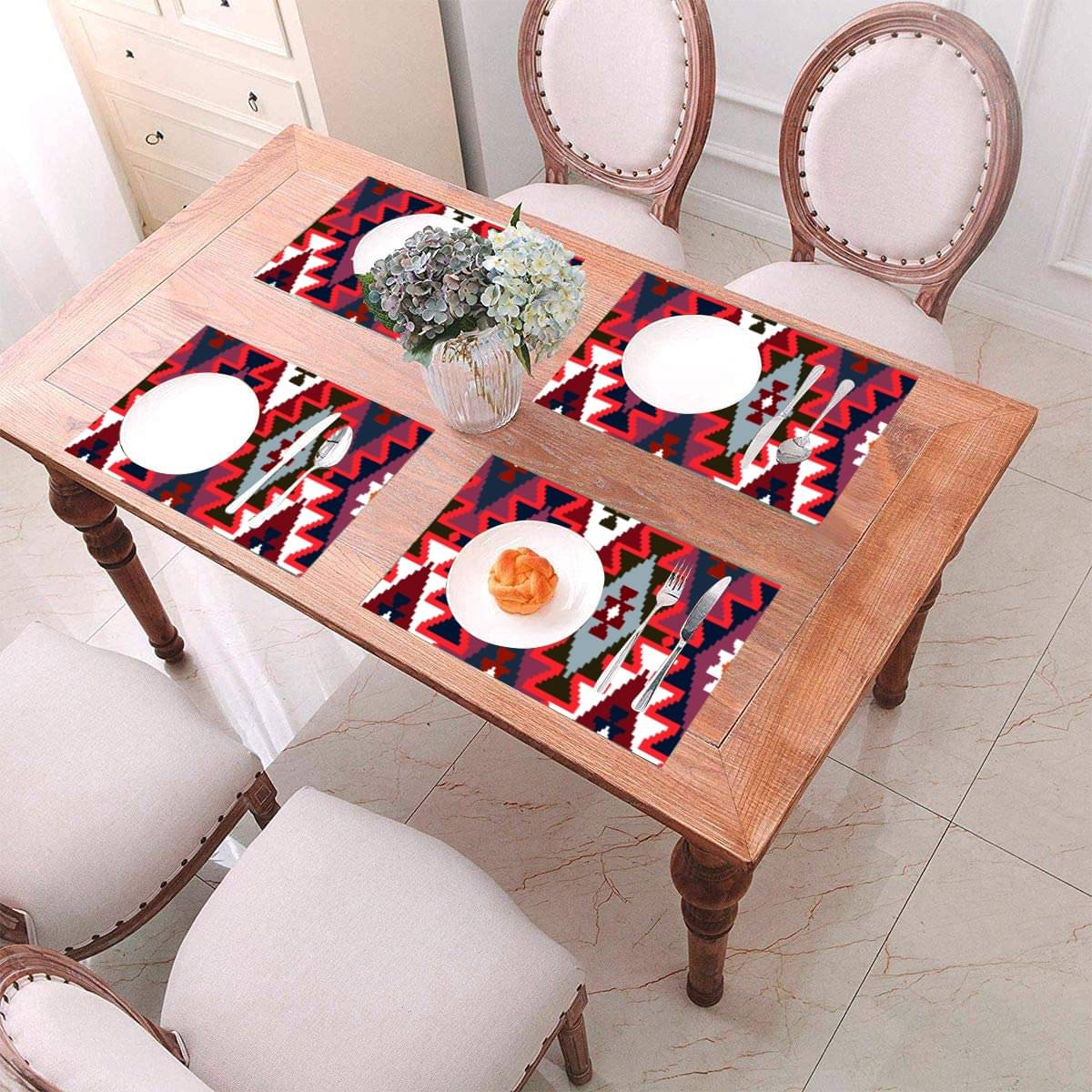 Aazeem Set of 4 Velvet Table Mats Aazeem Set of 4 Velvet Table Mats