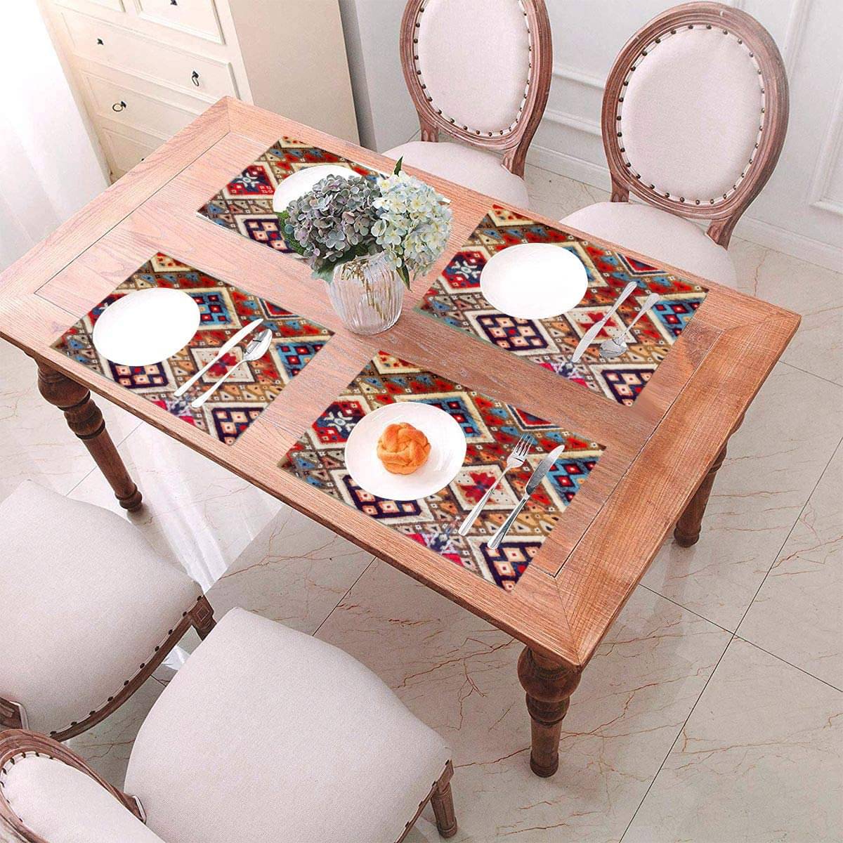 Aazeem Set of 4 Velvet Table Mats Aazeem Set of 4 Velvet Table Mats