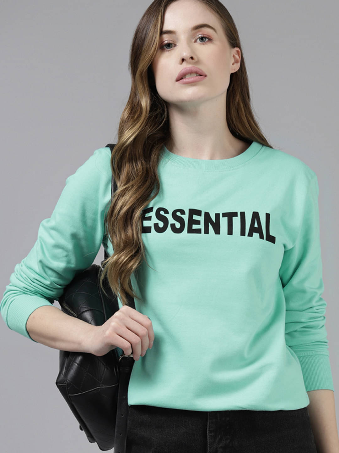     			The Dry State Fleece Blue Non Hooded Sweatshirt