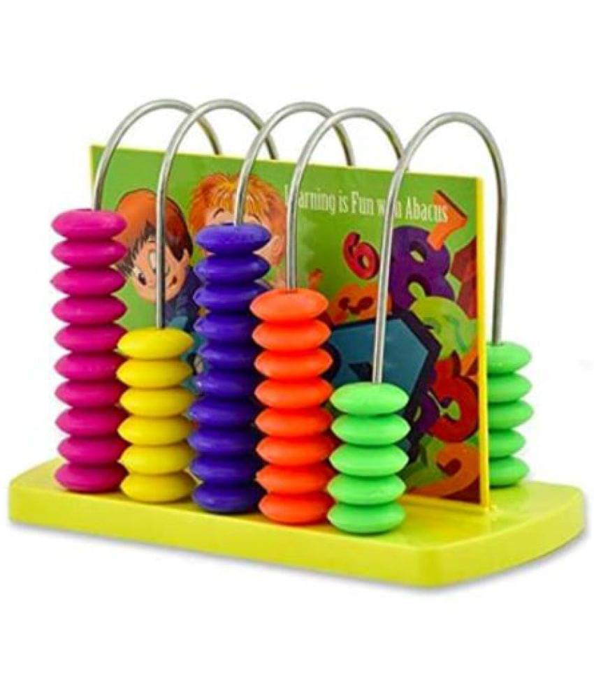     			Tzoo Educational Abacus Junior for Kids to Count, add & Subtract with Colourful Beads, Calculation Shelf, Maths Learning Early Educational Kit Toy
