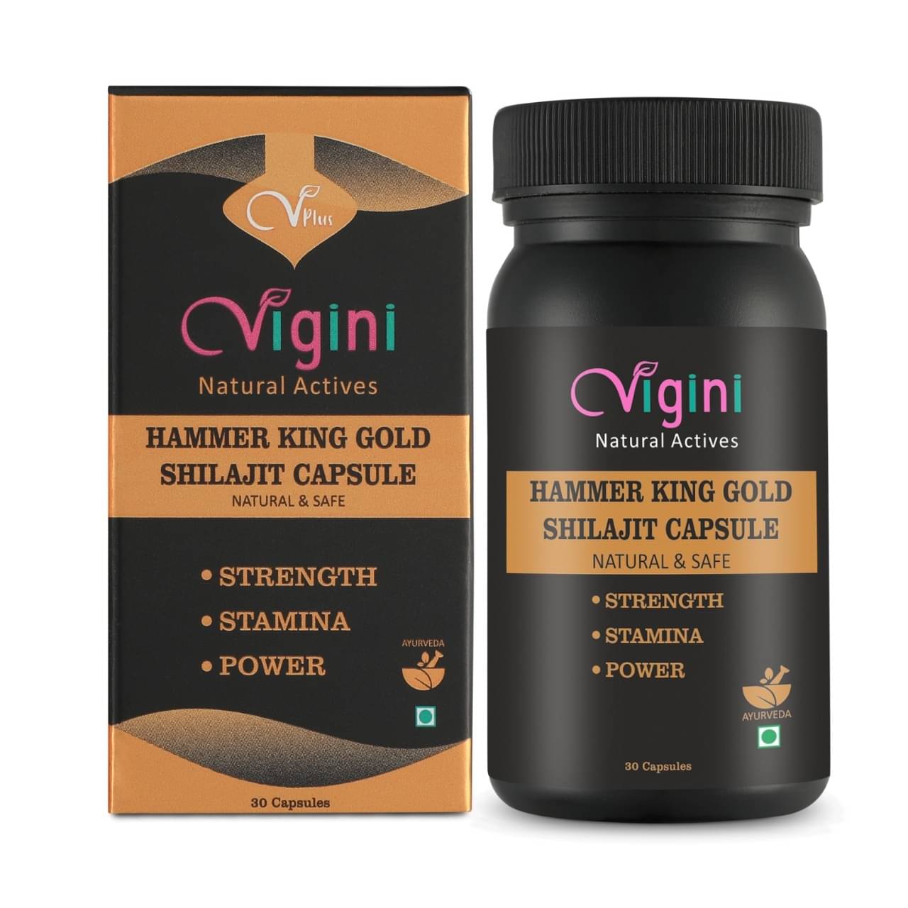 Vigini Pure Shilajit Gold Shilajeet 30 Caps-350 mg Vigini Pure Shilajit Gold Shilajeet 30 Caps-350 mg