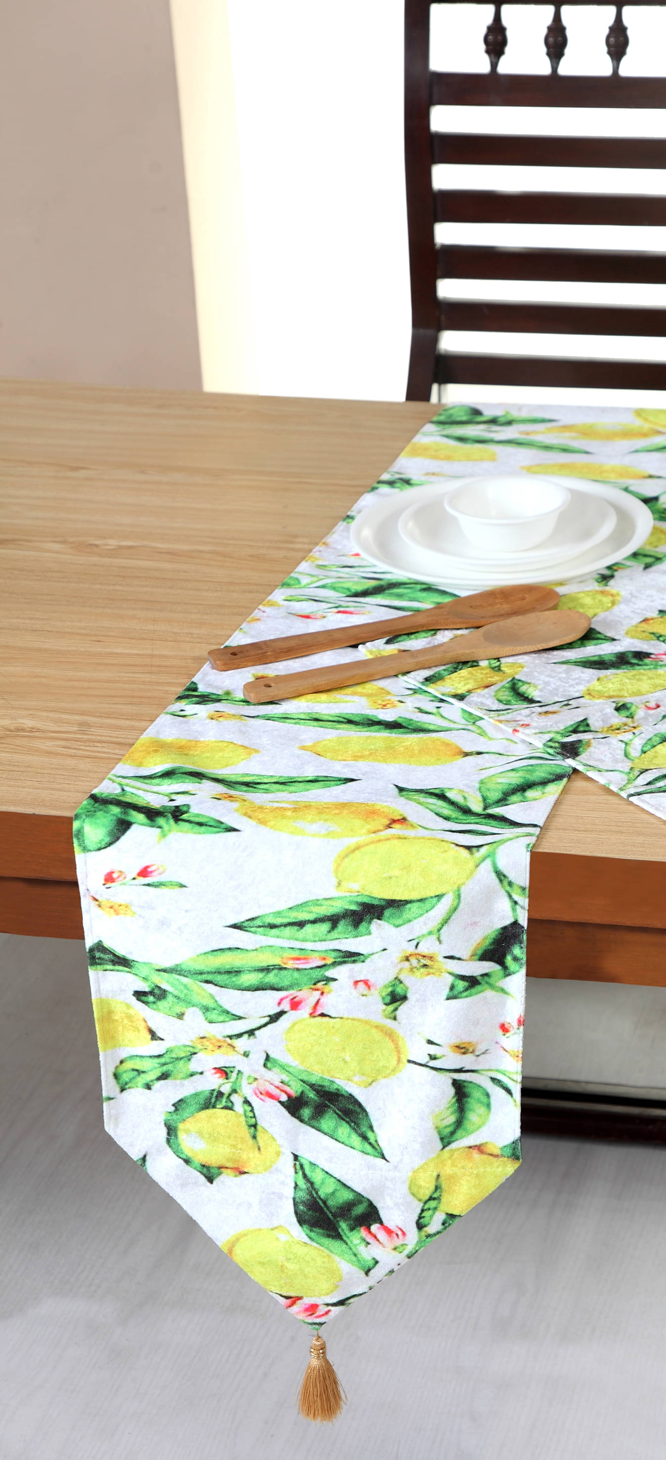 Aazeem 4 Seater Velvet Single Table Runner Aazeem 4 Seater Velvet Single Table Runner